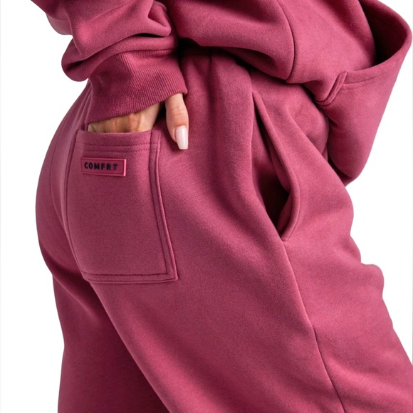 Comfrt *NEW* Travel Sweatpants Berry Size XS - Picture 2 of 6